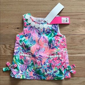 Lily Pulitzer Disney Floral Baby Dress - Pink, Blue, Green, 3-6 months